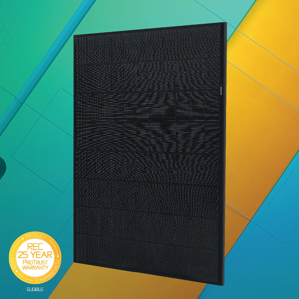 REC Alpha Pure-RX full-black residential solar panel